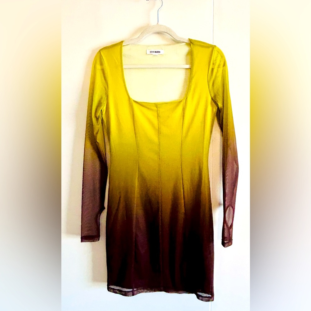 STEVE MADDEN OMBRÉ FALL MINI DRESS